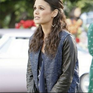 Madewell Leather Shimmerweave Bomber Jacket XS Moto Biker New Years Metallic